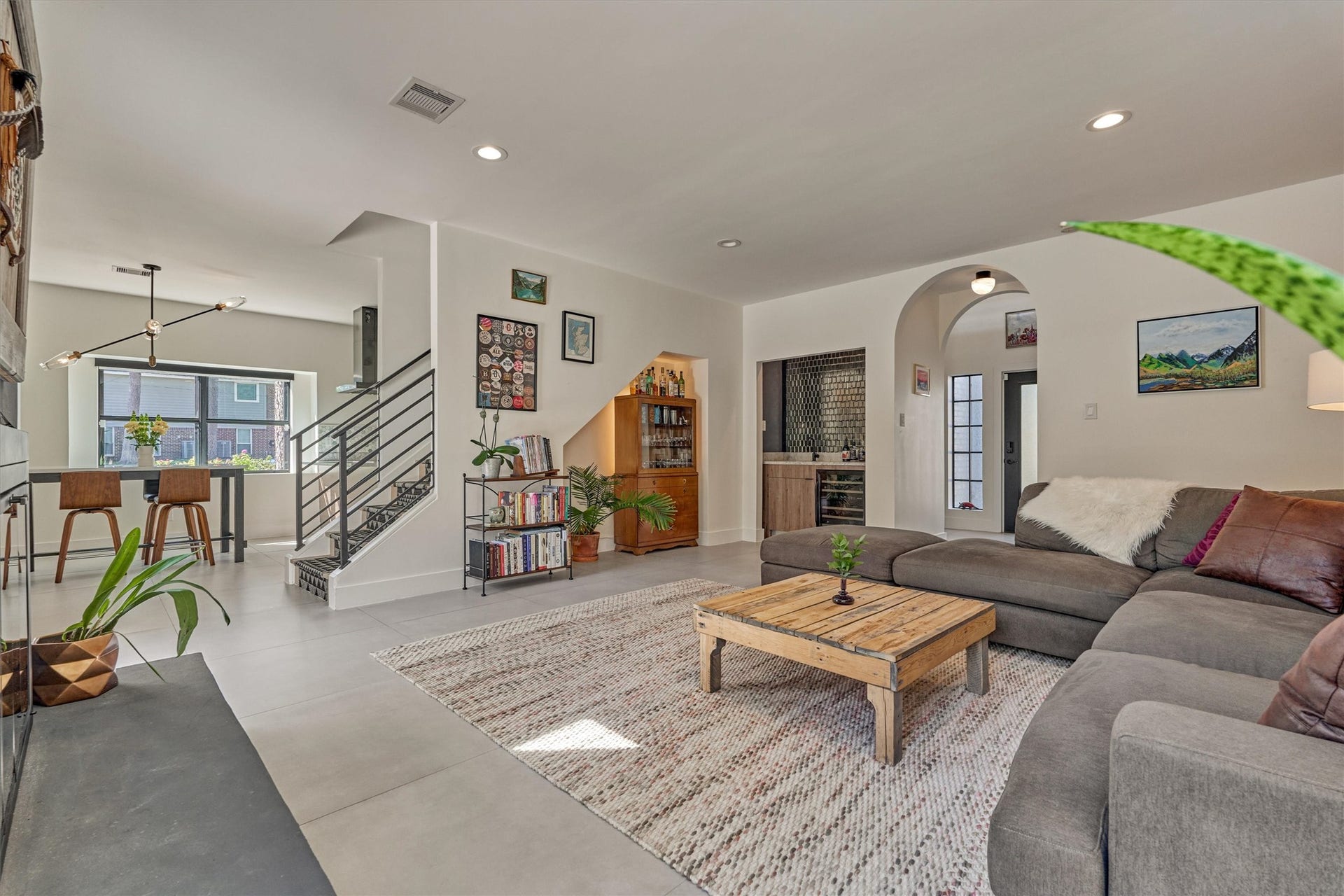 402 Susan Lane, Conroe, TX 77385 Open floor plan showcases modern elements giving a fresh look to a classic design.