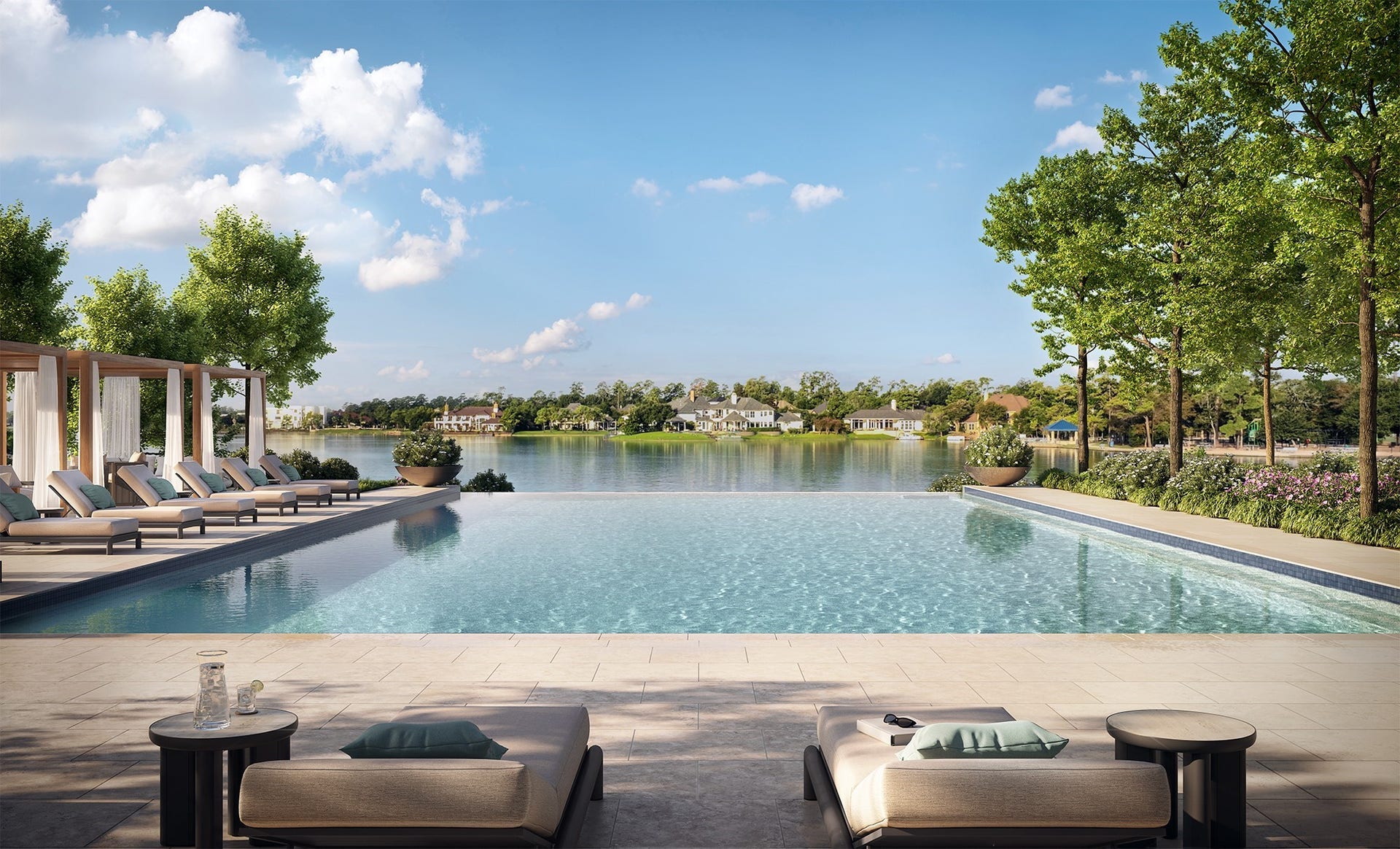 2399 Lake Woodlands Drive, #E201, The Woodlands, TX 77380 Resort Pool View