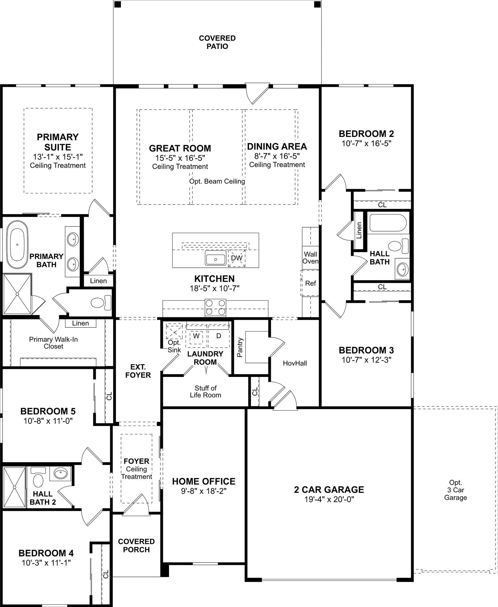 3018 Troubadour Drive, Crosby, TX 77532 The Aegean floor plan by K. Hovnanian Homes. 1st Floor shown. *Prices, plans, dimensions, features, specifications, materials, and availability of homes or communities are subject to change without notice or obligation.