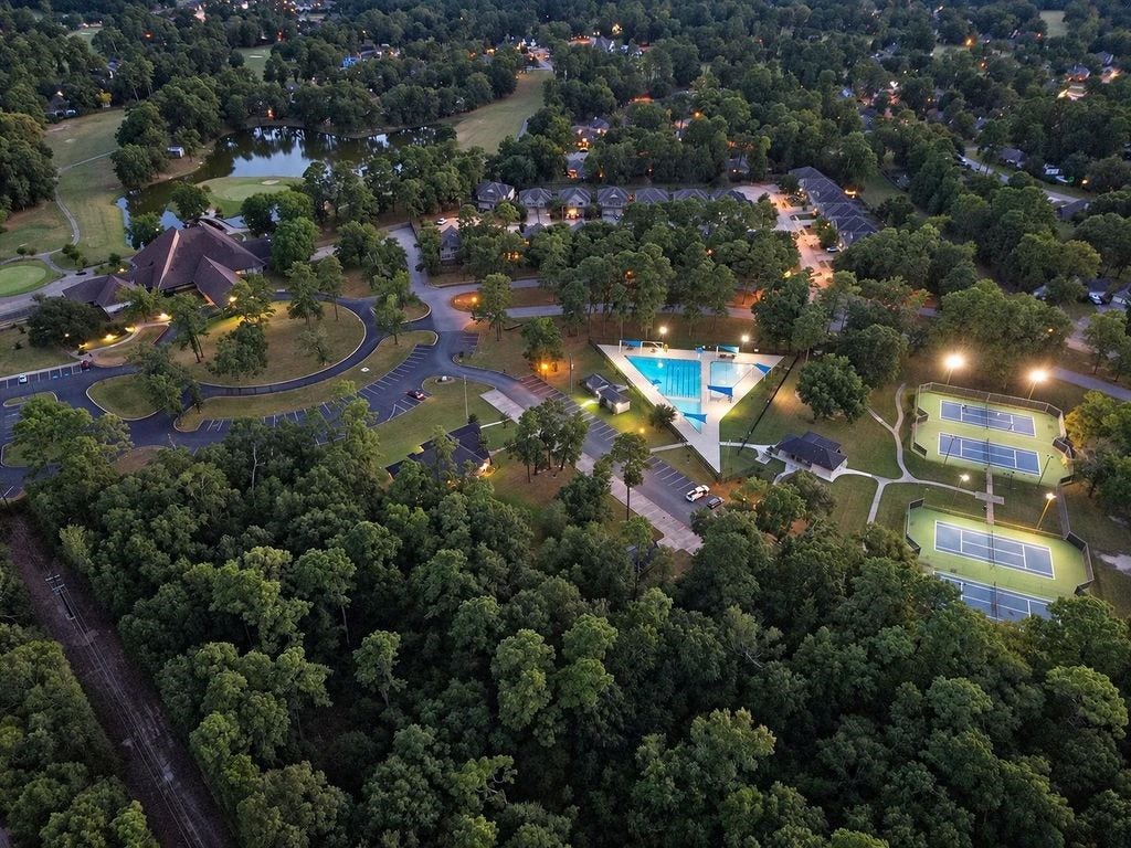 16714 Camber Court, Crosby, TX 77523 A drone shot over the community of Newport!