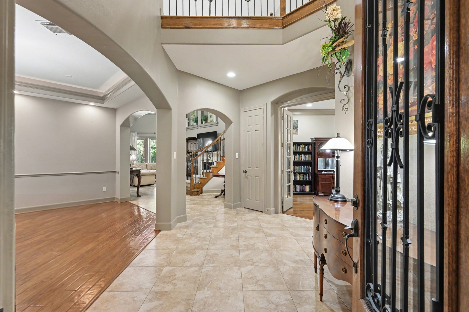 Grand Entry! Living area straight ahead, Formal Dining Left, 2nd ensuite & Office to the right.