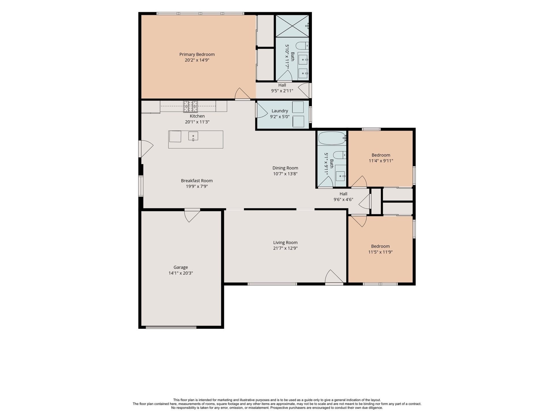 2018 Libbey Drive, Houston, TX 77018 Floor Plan