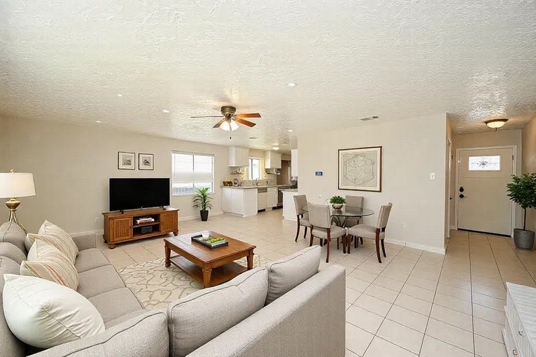 7407 W Fuqua Drive, Houston, TX 77489 Virtually staged living room