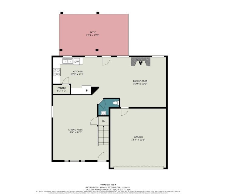 3014 Misty Isle Court, Dickinson, TX 77539 downstairs floor plan