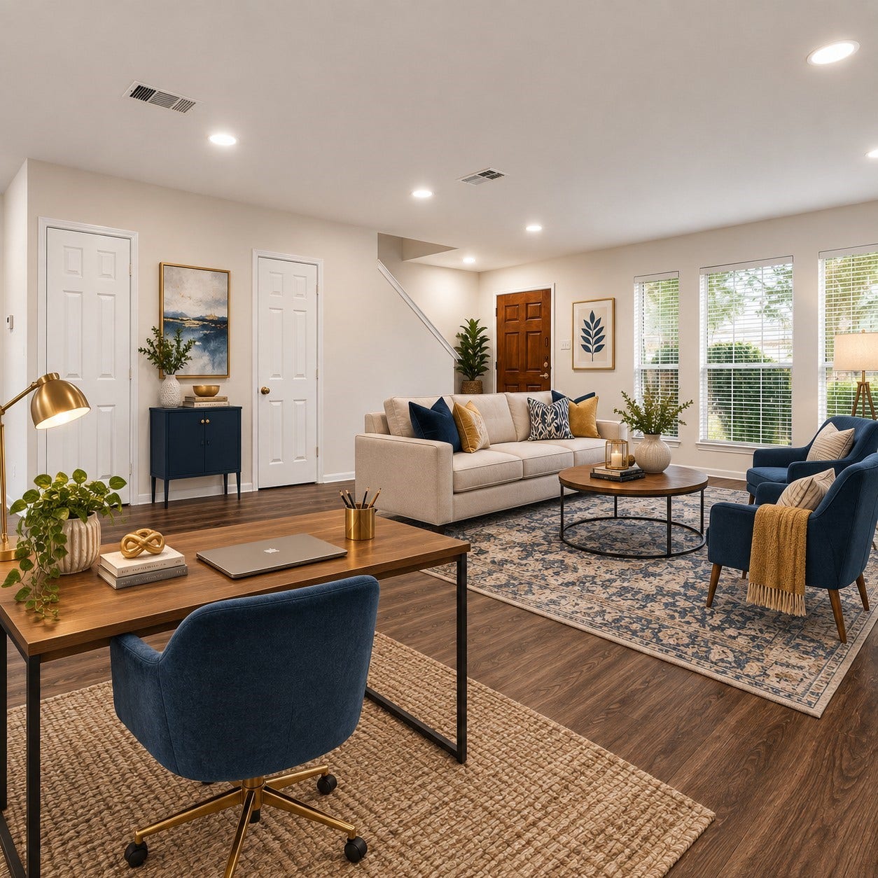 3014 Misty Isle Court, Dickinson, TX 77539 Virtually staged front rooom ideas