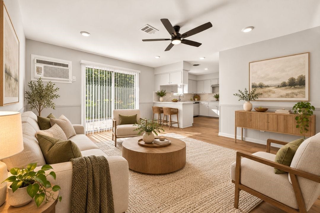 3415 County Road 361, Brazoria, TX 77422 This is an AI-generated image intended to showcase the home's potential design and staging. It is for illustrative purposes only and may not reflect the property's actual condition or features