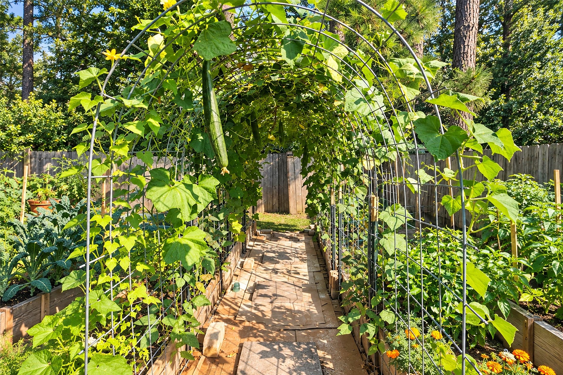 Garden Tunnel before it was Clipped down