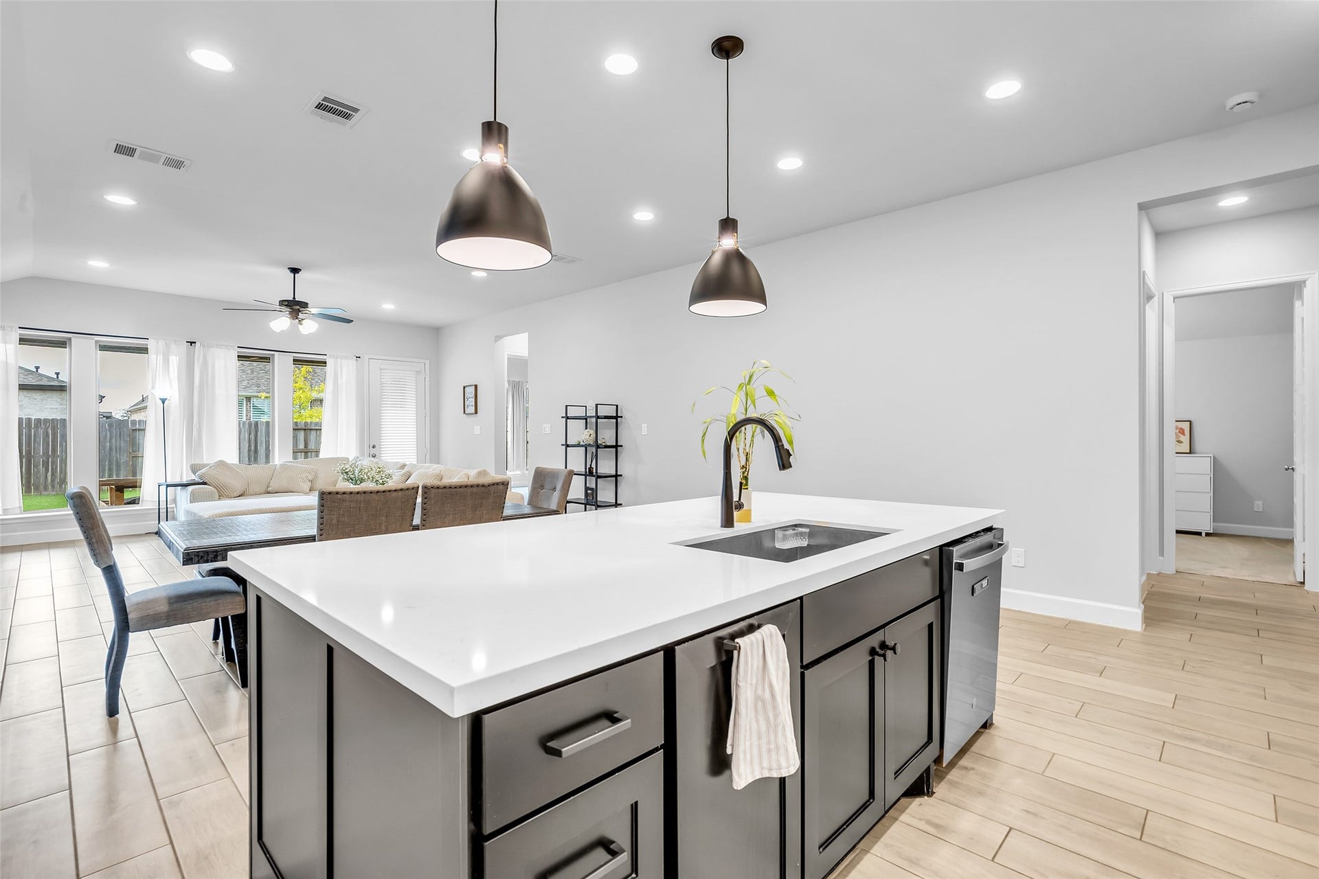 30047 Gold Finch Place, Fulshear, TX 77441 Be Connected & Entertained As You Enjoy Being in Your Spacious & Bright Kitchen!