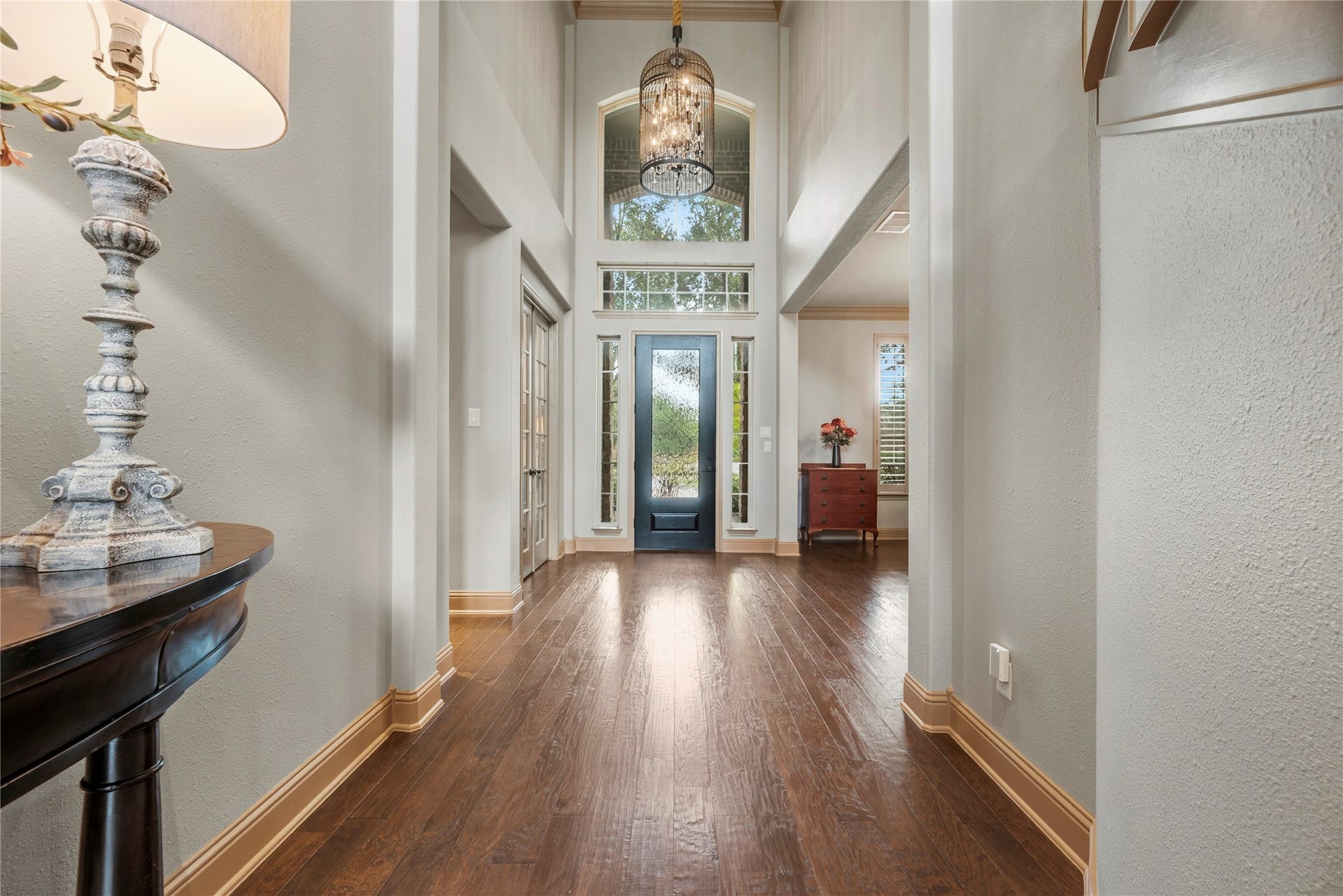 12002 Tall Haven Lane, Cypress, TX 77433 Grand entryway with soaring ceilings.