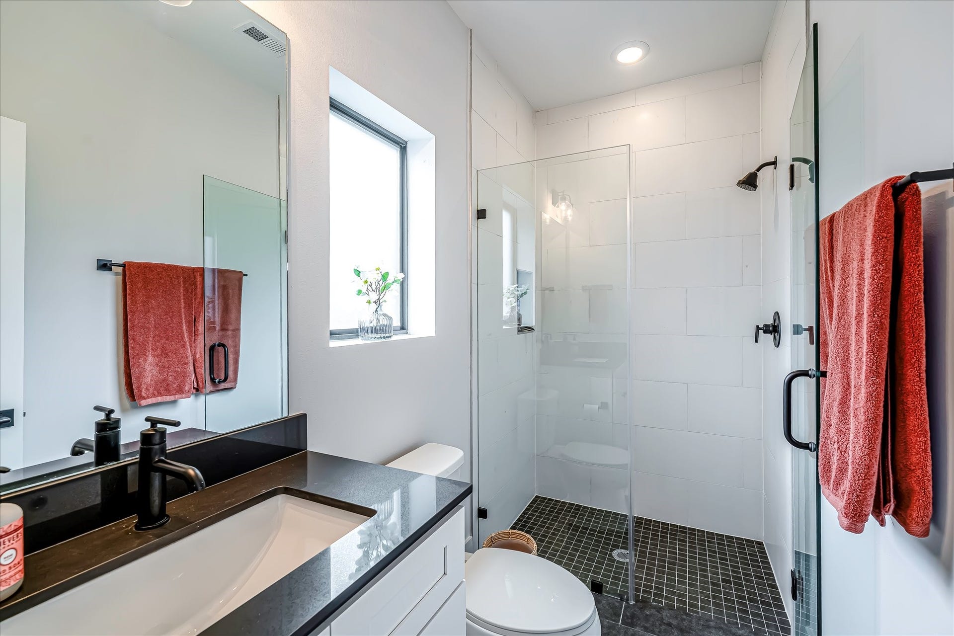 3514 Arlington Street, Houston, TX 77018 Well-appointed secondary bathroom designed with modern finishes and timeless style