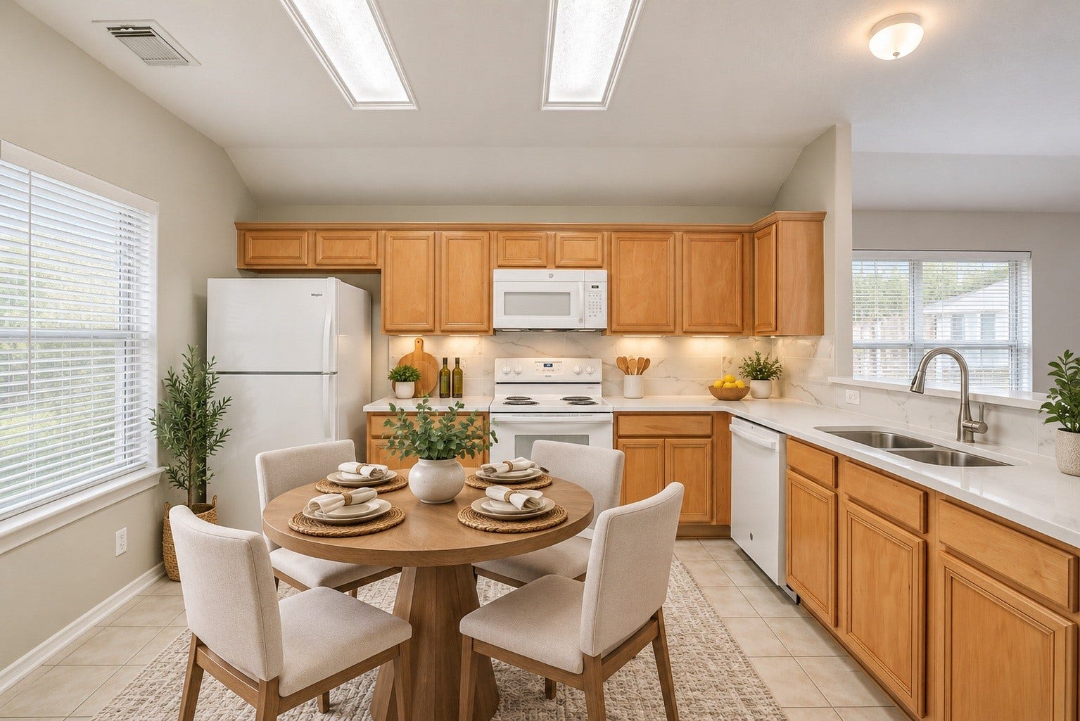 12115 Lucky Meadow Dr, Tomball, TX 77375 Virtually staged kitchen