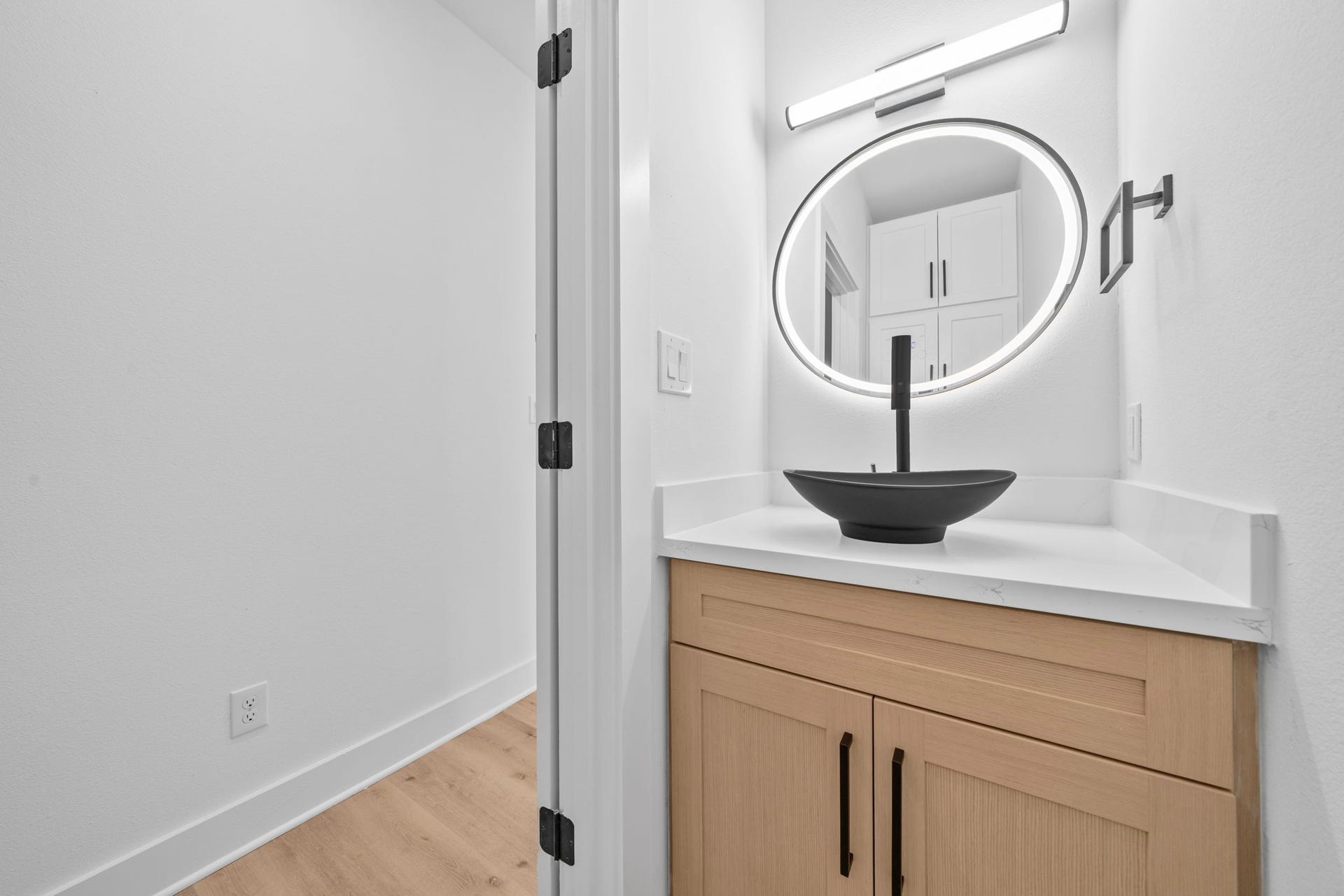 Unit C first floor guest half bath.