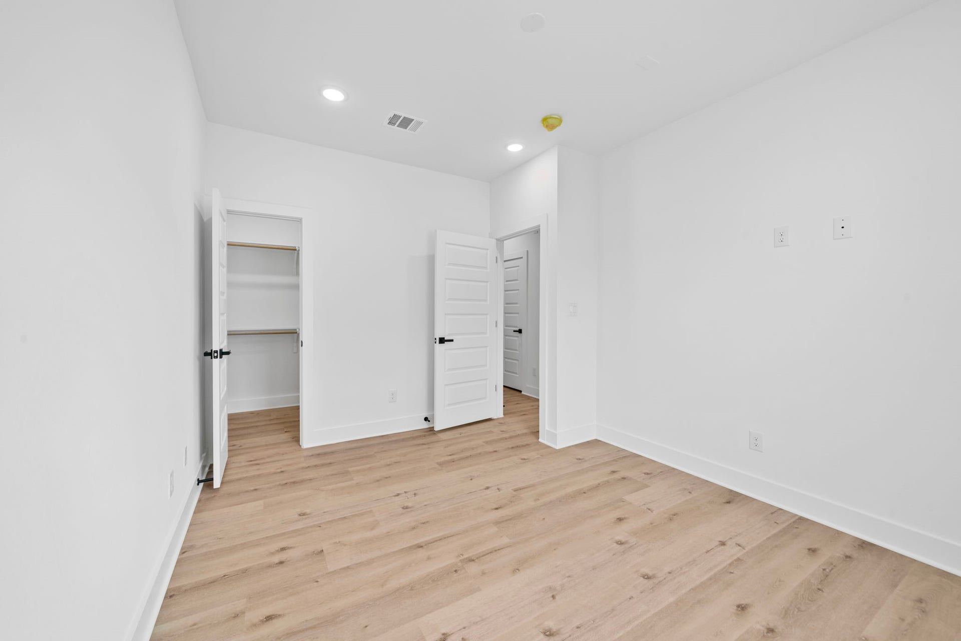 Unit C has 2x large identical bedrooms with walkin huge walk in closets.