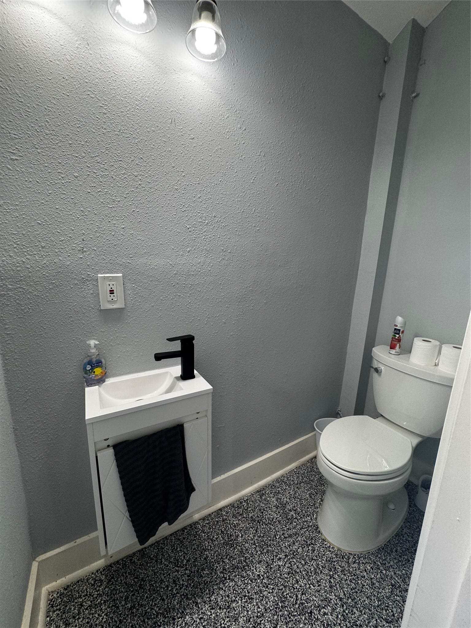 half bath in garage