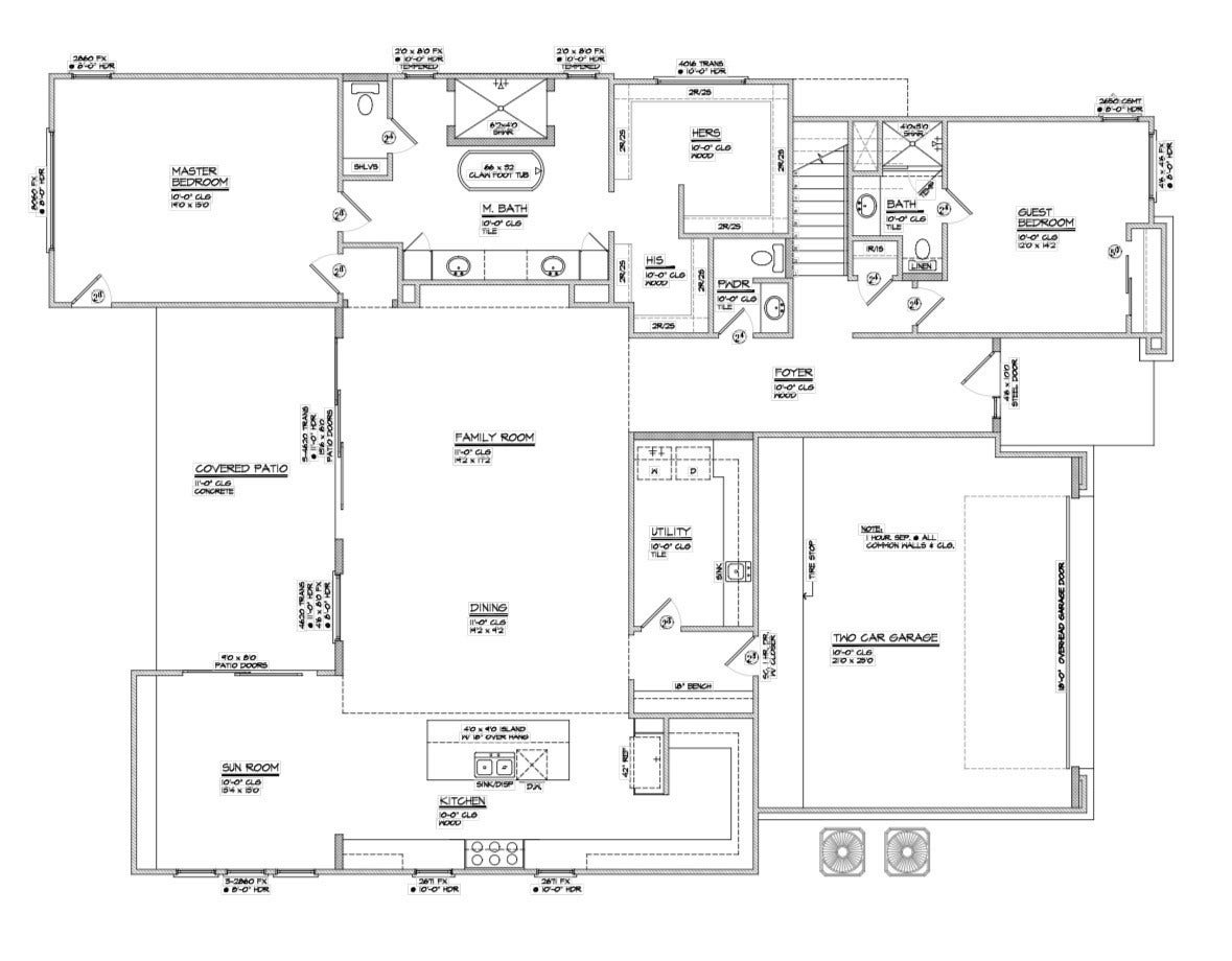1606 Afton Street, Houston, TX 77055 First Floor Layout