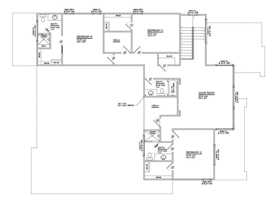 1606 Afton Street, Houston, TX 77055 Second Floor Layout