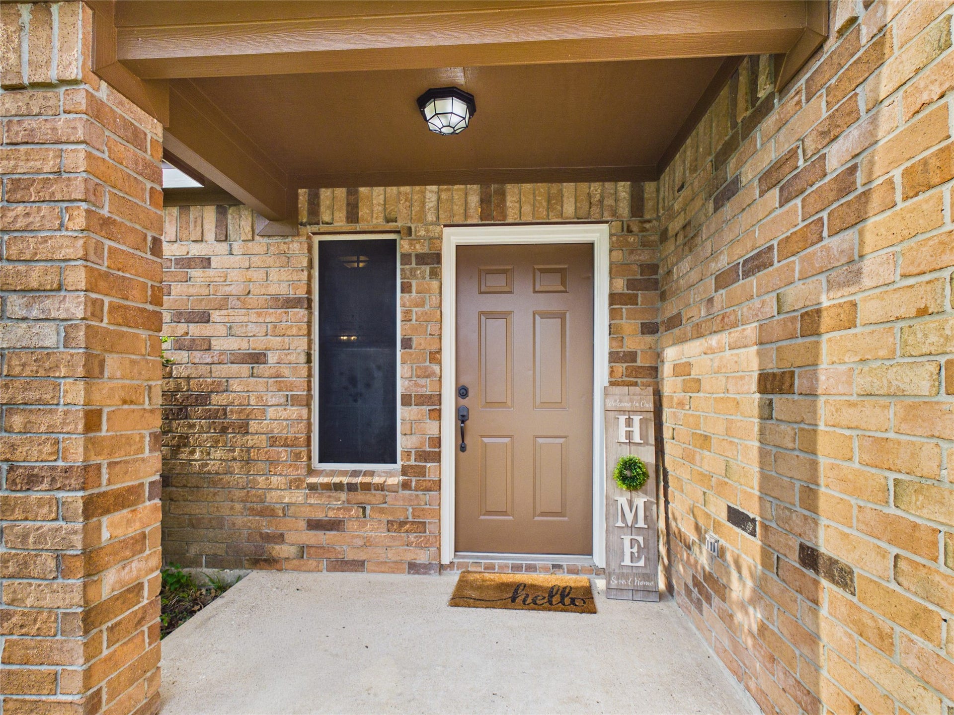 9022 Barracuda Drive, Texas City, TX 77591 Inviting brick porch entry.