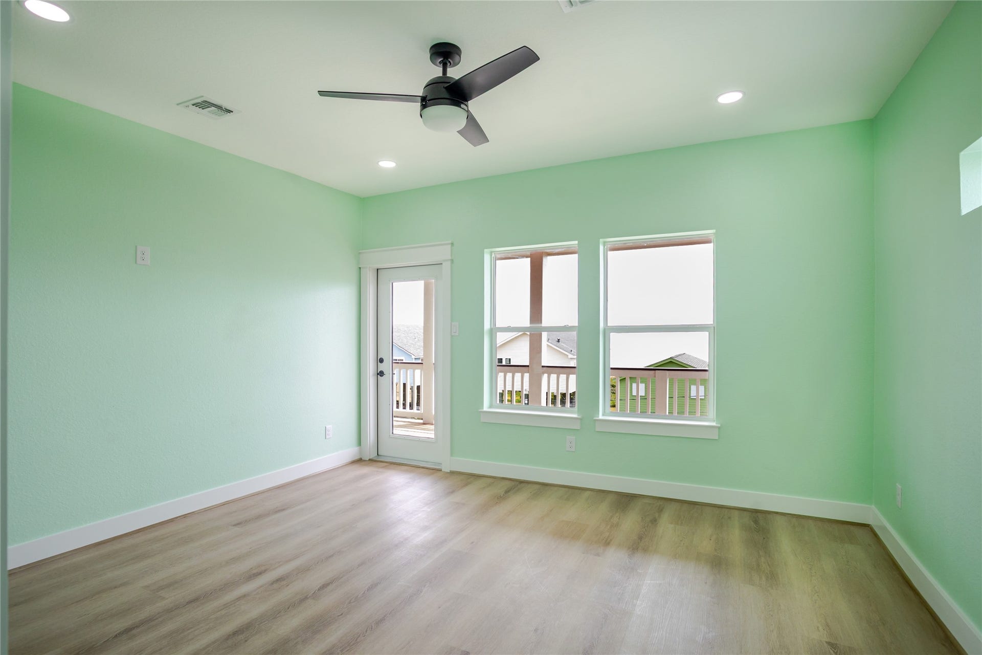 17518 Bristow Drive, Galveston, TX 77554 Windows and views galore from this bedroom!