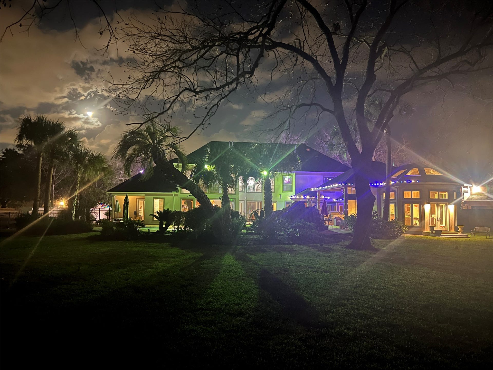 1830 Forest Gate Circle, Sugar Land, TX 77479 A beautiful evening view of the rear of the home.