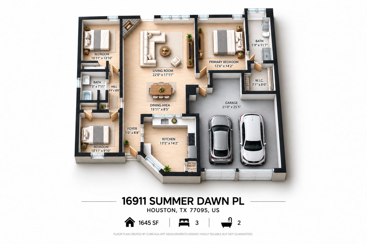 16911 Summer Dawn Place, Houston, TX 77095 Floor Plan
