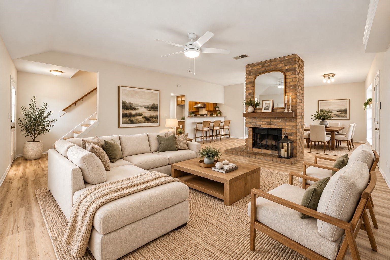 2716 Village Mills Drive, Pearland, TX 77584 Virtually Staged den.