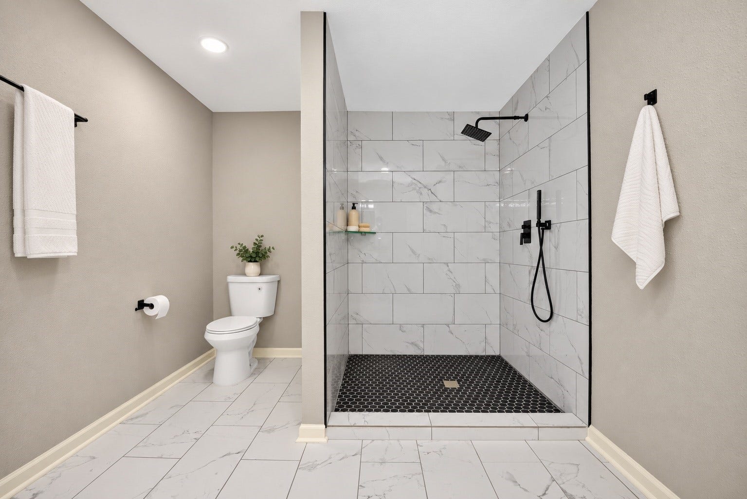 4701 Cherry Street, Santa Fe, TX 77517 Primary custom shower