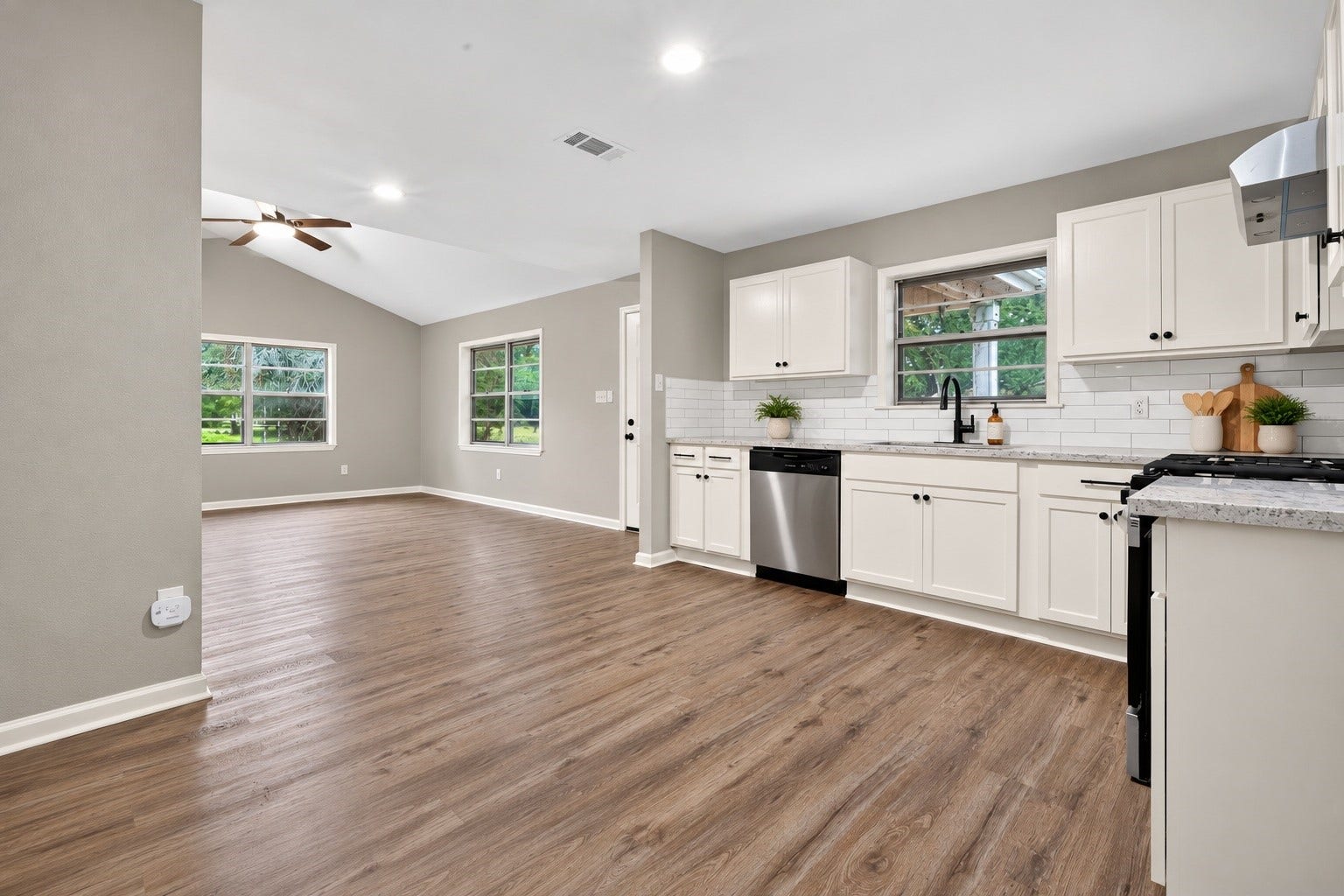 4701 Cherry Street, Santa Fe, TX 77517 View of the kitchen from the laundry room door