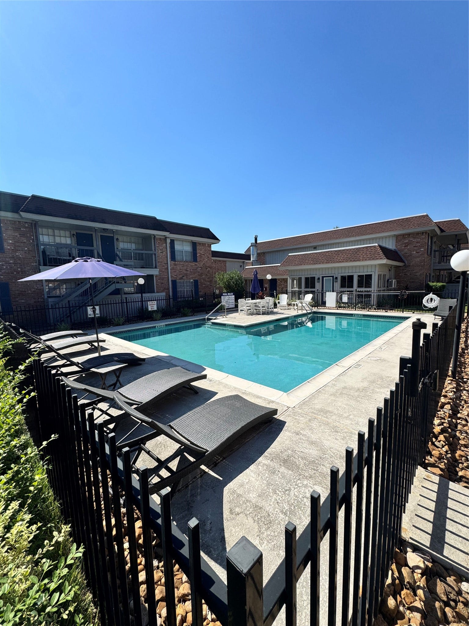 2250 Bering Drive, #80, Houston, TX 77057 Pool area located near the unit.