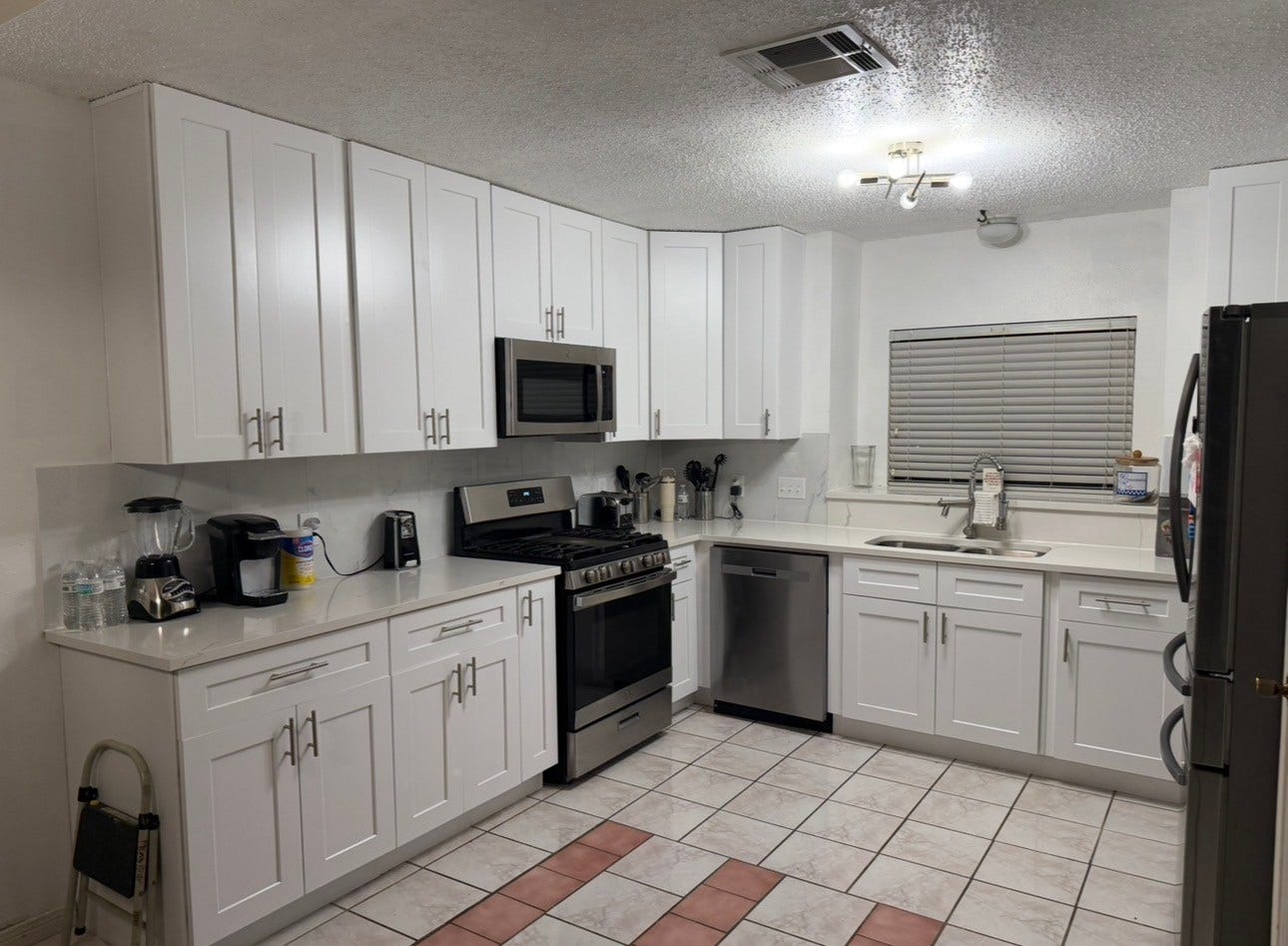New Kitchen cabinets and granite countertops.