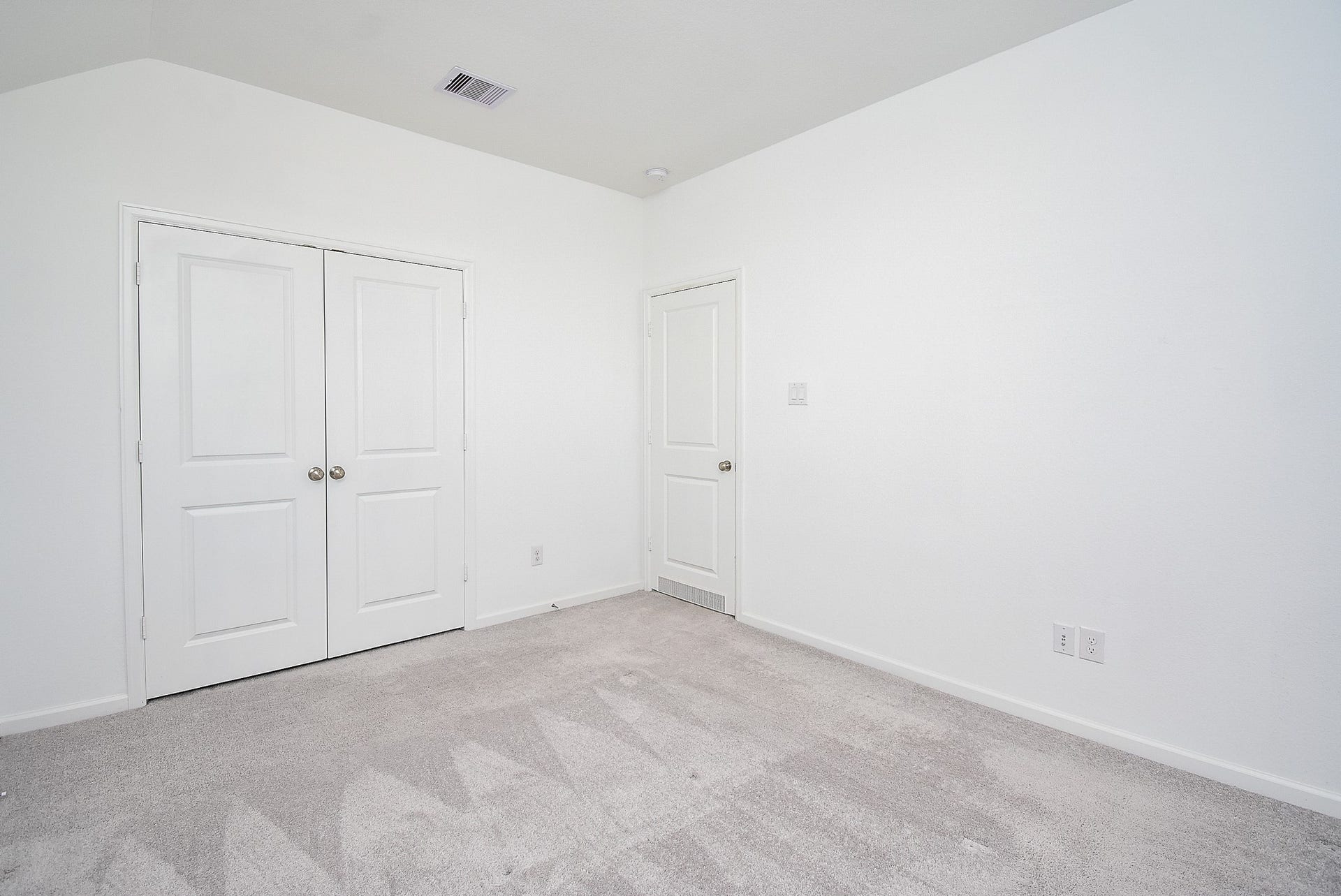 Like the other bedroom, the closet is large.