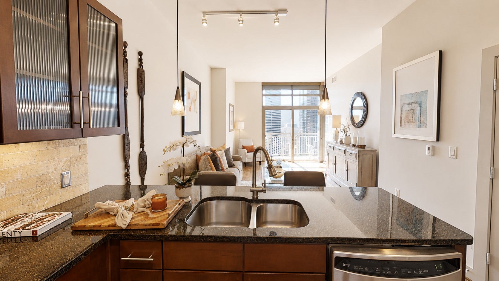 1400 McKinney Street, #2306, Houston, TX 77010 The kitchen really feels like part of the home here, not tucked away from it. The open layout keeps you connected to the living area whether youre cooking, entertaining or simply enjoying a quiet night in.