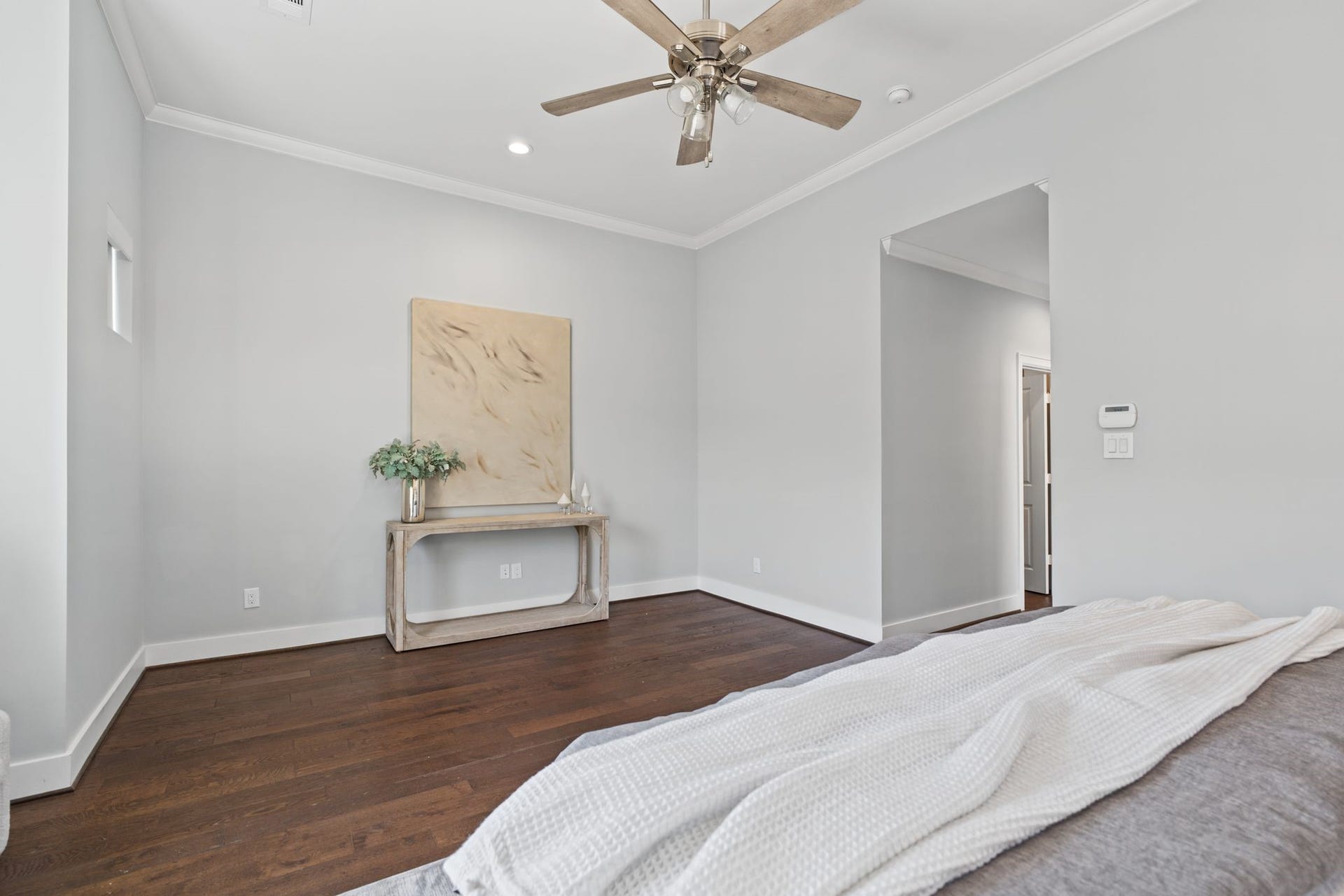 1538 Vermont Street, #A, Houston, TX 77006 Thoughtful proportions and a versatile layout provide ample opportunity to personalize the primary suite with a reading corner or additional seating.