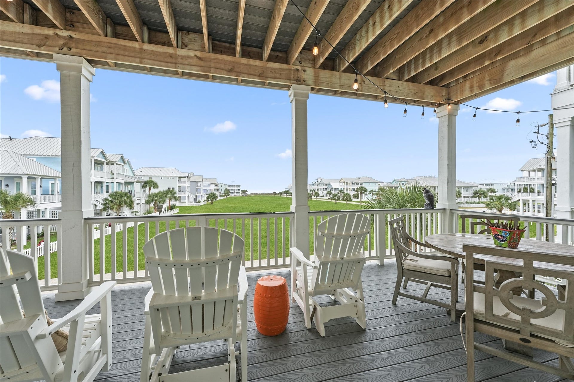 11418 Starfish Lane, Galveston, TX 77554 Featuring 4 bedrooms and 4 full baths, this home boasts a double deck facing the beach, offering breathtaking views over the greenbelt