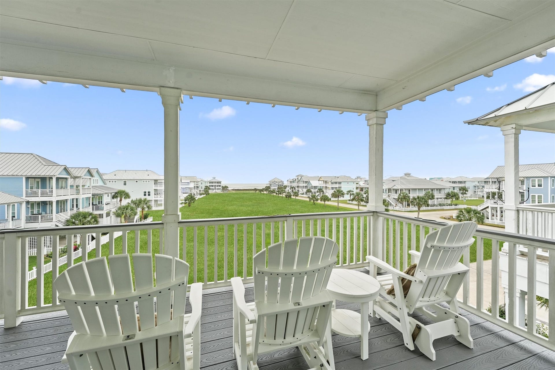 11418 Starfish Lane, Galveston, TX 77554 Your primary and secondary bedroom offers direct access to the expansive patio, with one of the few homes providing unobstructed Gulf views