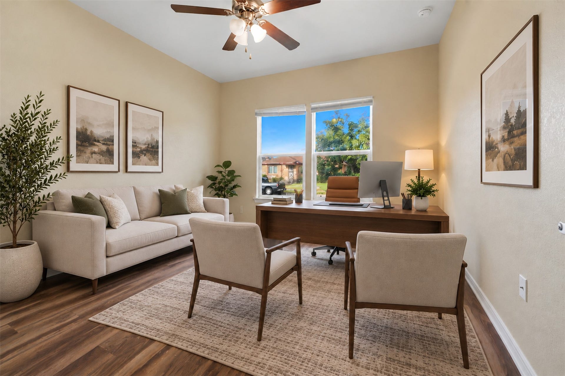 3030 Oakdale Street, Houston, TX 77004 Bedroom Virtually Staged as Office