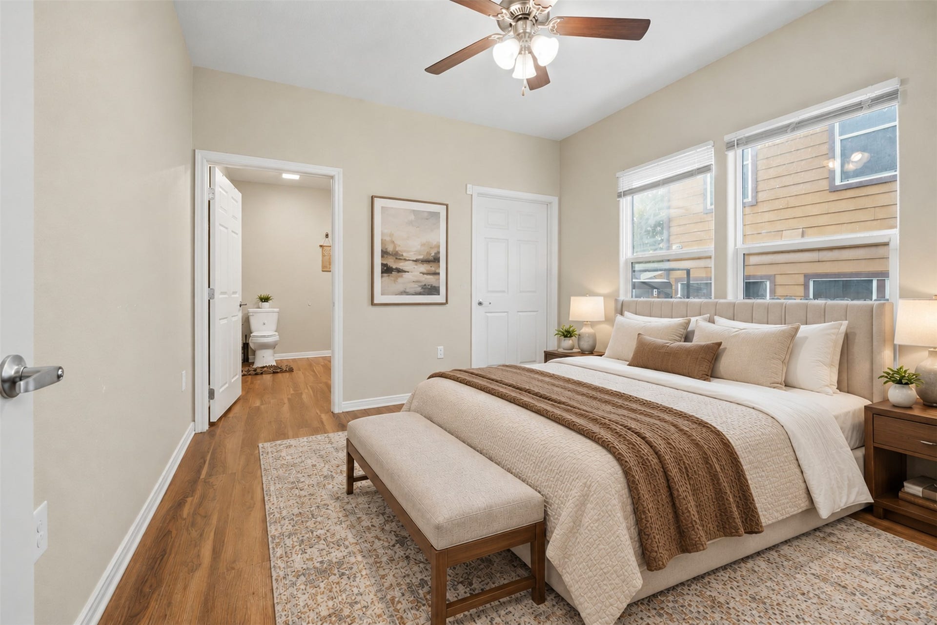 3030 Oakdale Street, Houston, TX 77004 Primary Bedroom Virtually Staged