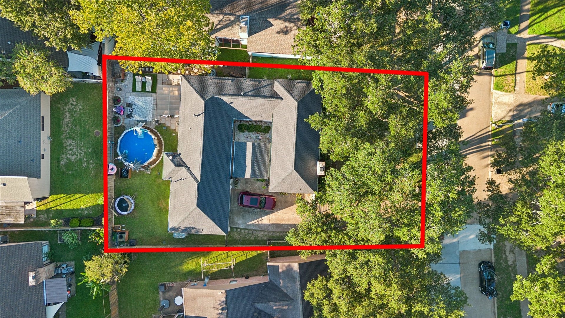4531 Turf Valley Drive, Houston, TX 77084 The property is west facing and offers ideal privacy.
