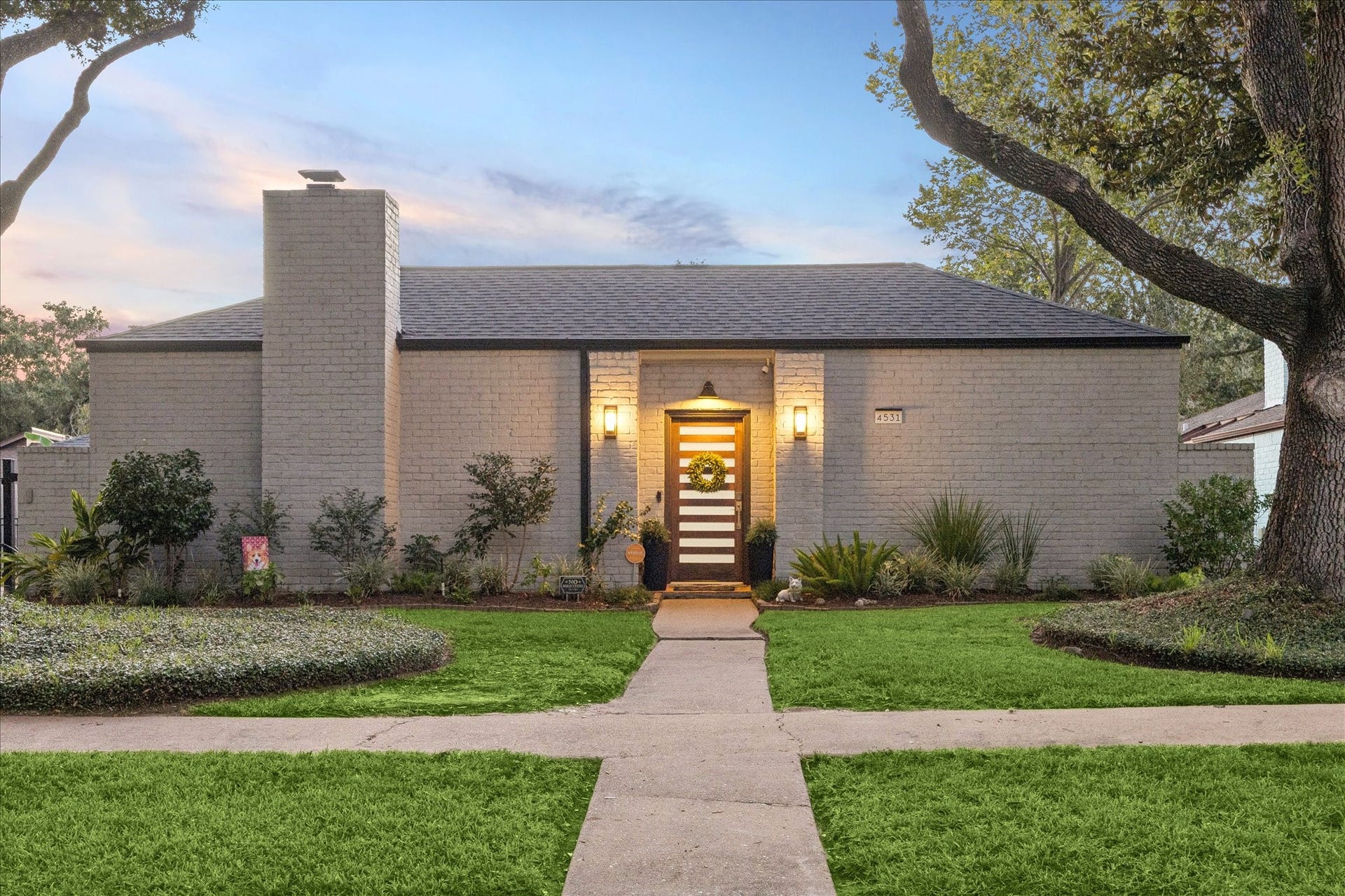 4531 Turf Valley Drive, Houston, TX 77084 The property is west facing and offers ideal privacy.