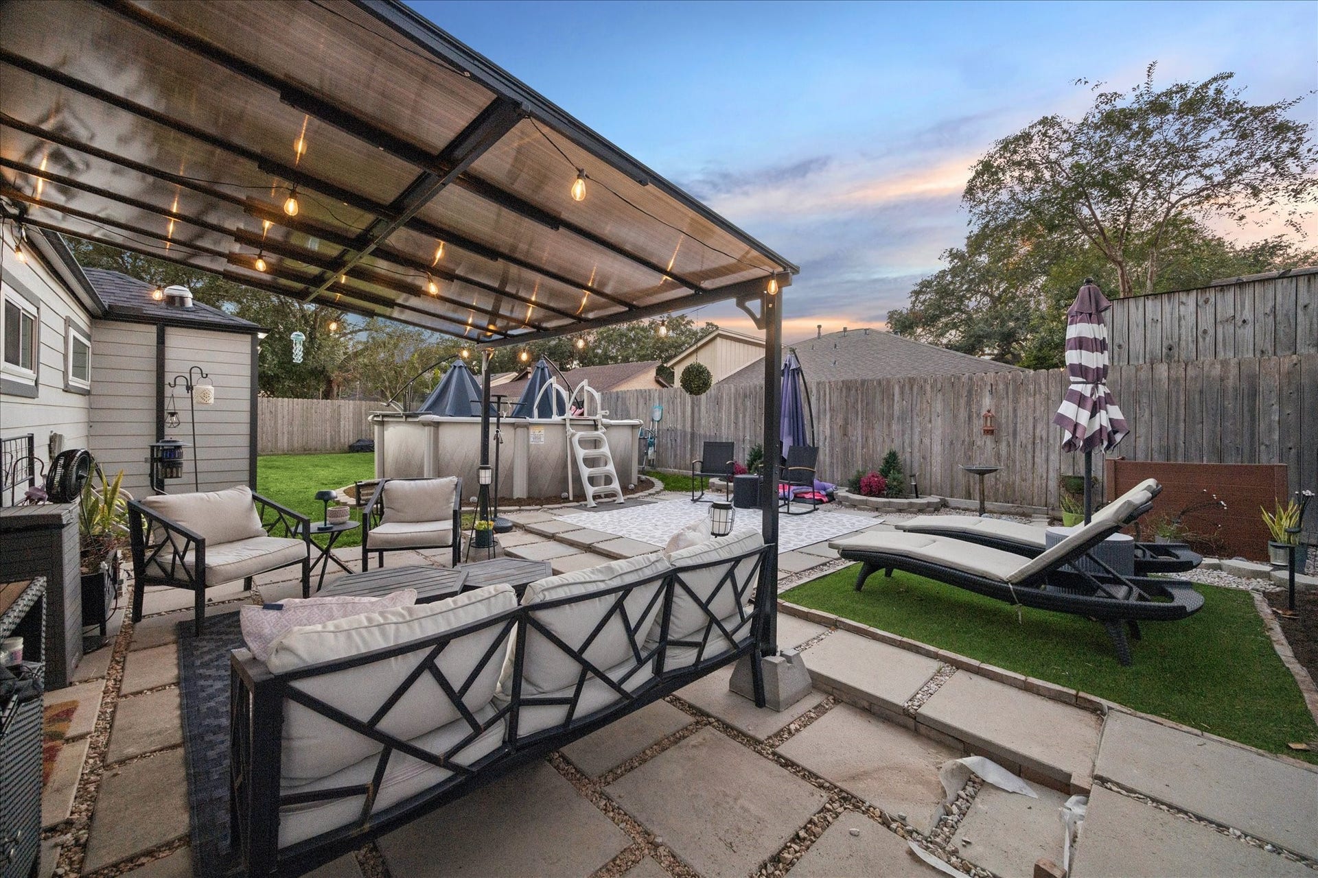 4531 Turf Valley Drive, Houston, TX 77084 Large backyard with ample space for a pool and more.