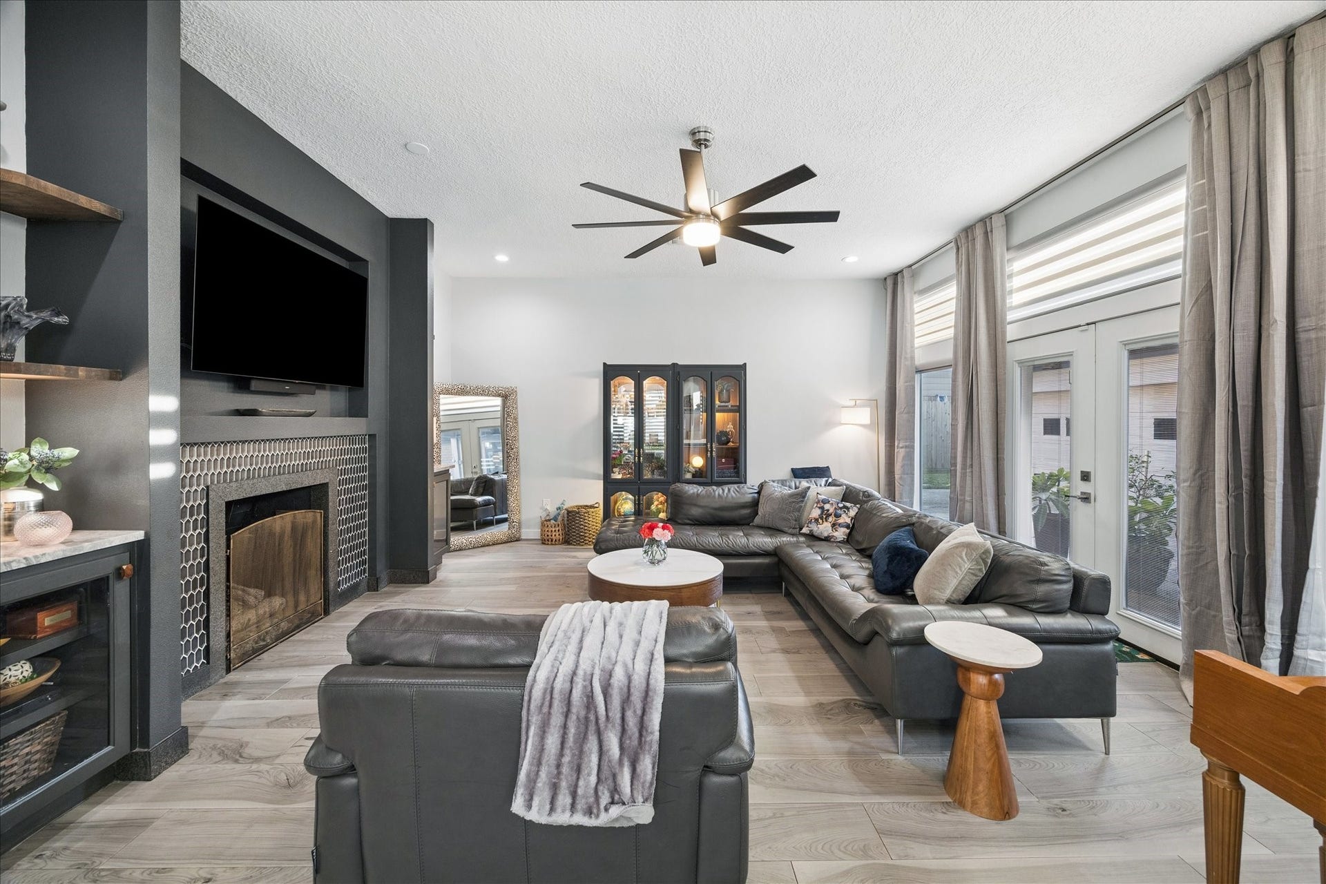 4531 Turf Valley Drive, Houston, TX 77084 Spend a relaxing evening in front of your large fireplace.