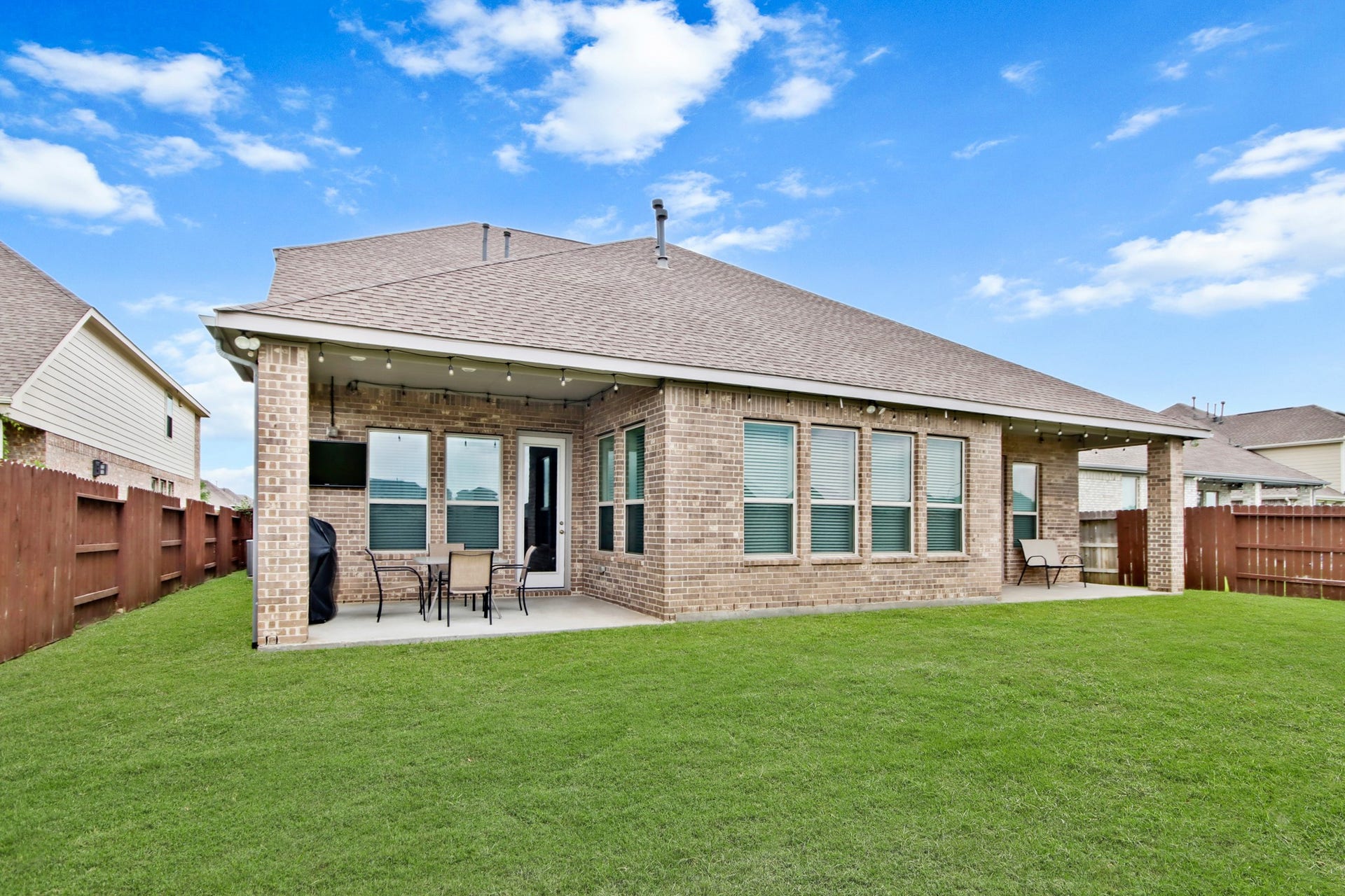 Backyard oasis awaits your family.