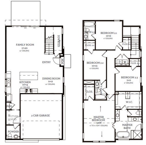 9803 Hope Harbor Lane, Houston, TX 77080 The floor plan for 9803 Hope Harbor.
