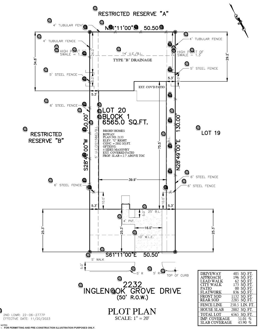 2232 Inglenook Grove Drive, Katy, TX 77493 2232 Inglenook Grove Plot Plan