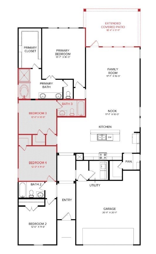 2232 Inglenook Grove Drive, Katy, TX 77493 2232 Inglenook Grove Floor Plan