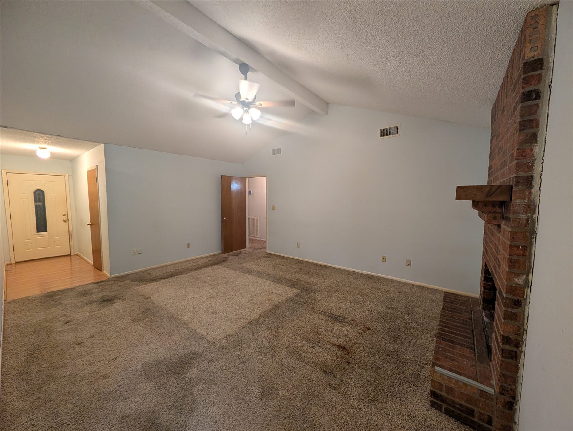 1301 Molina Court, Angleton, TX 77515 Living room and entry