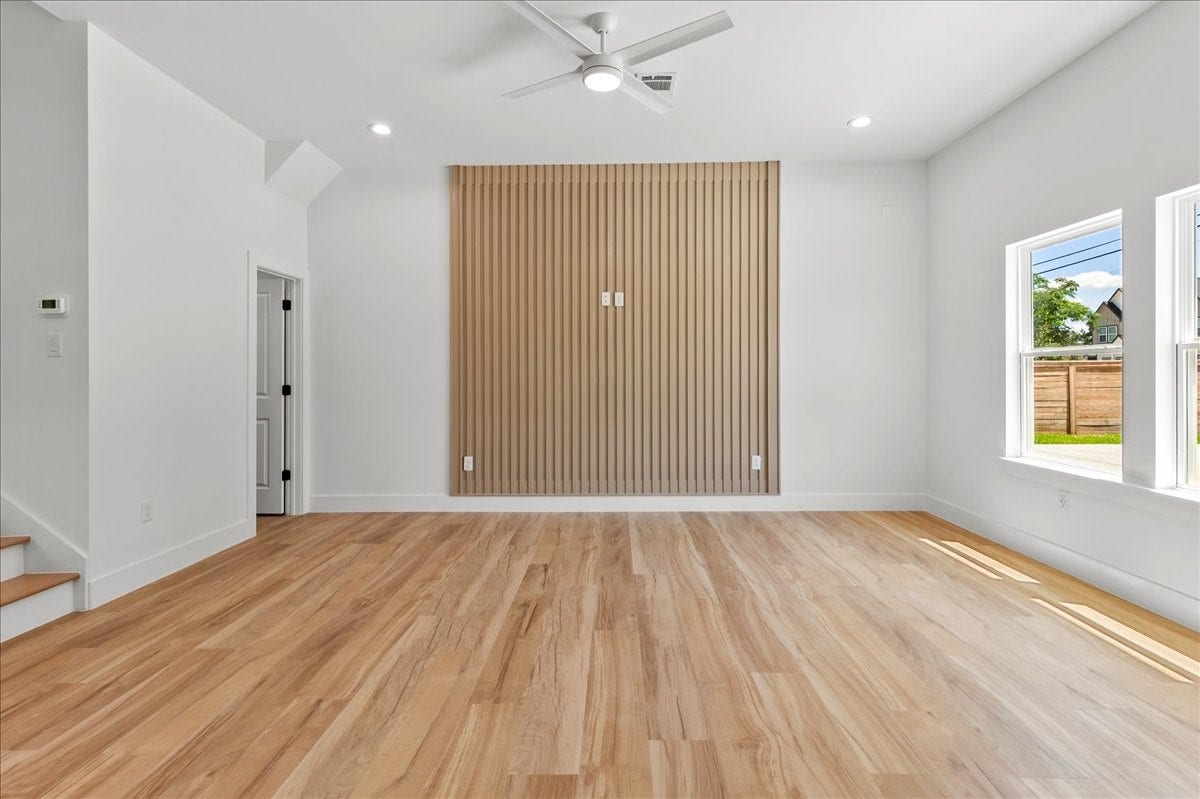 8323 Observatory Street, #A/B, Houston, TX 77088 Accent Wall design may vary. Pictures are from a previous build.