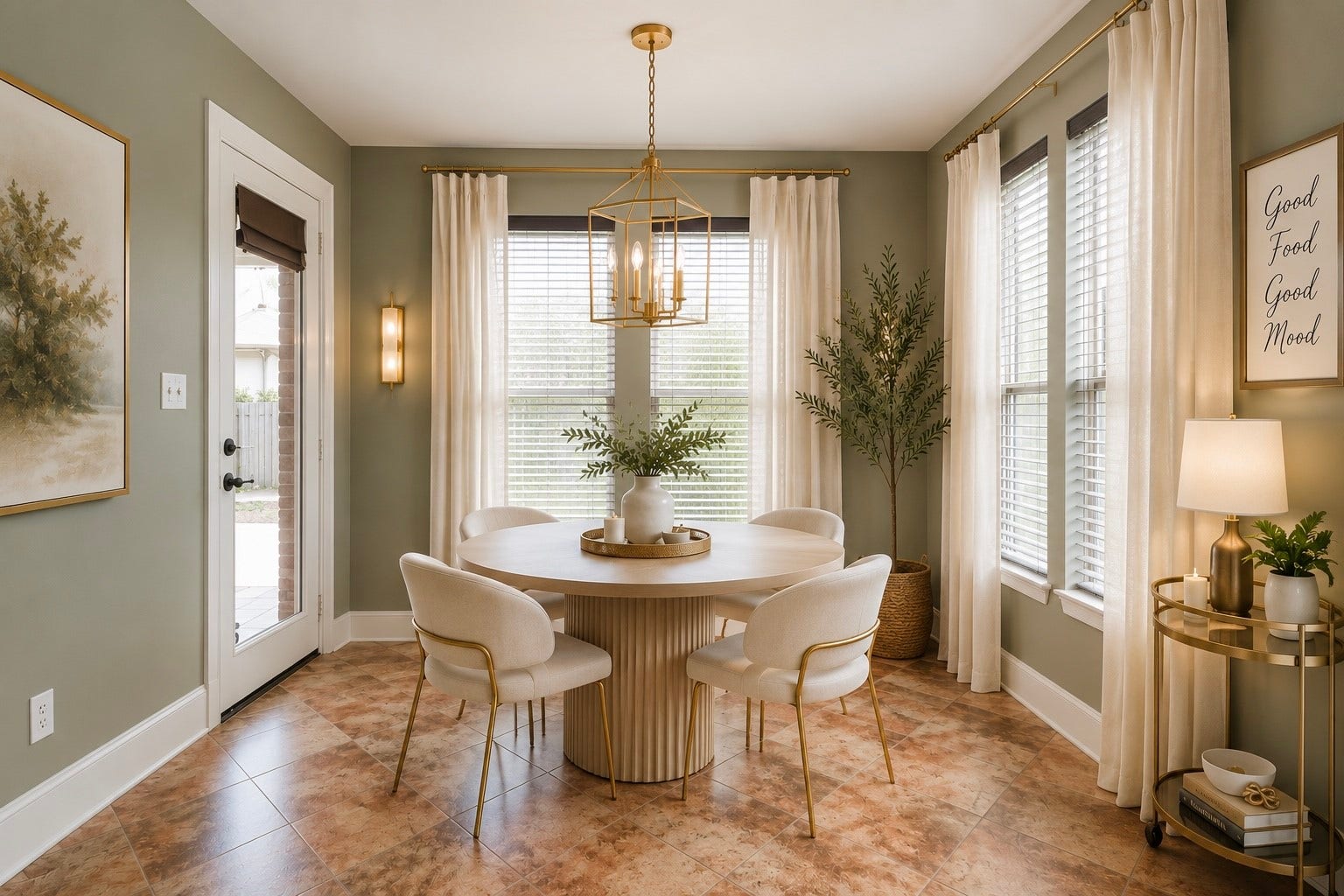 6323 Orange Blossom Lane, Rosenberg, TX 77471 virtual stage of how your beautiful breakfast room can feel and look.