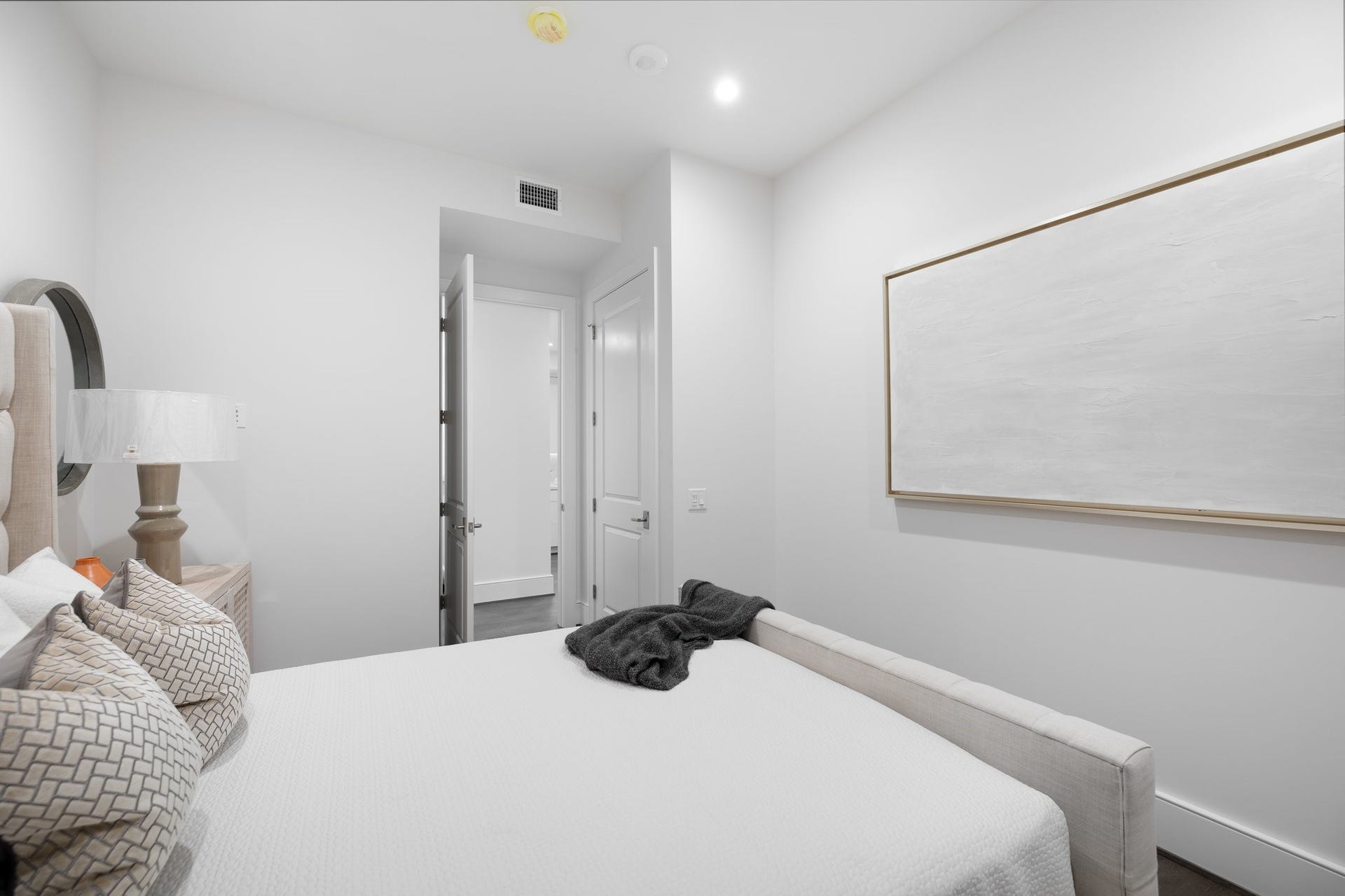 5656 San Felipe Street, #1403, Houston, TX 77056 En-suite bedroom. Photos are of a similar unit with the same floor plan