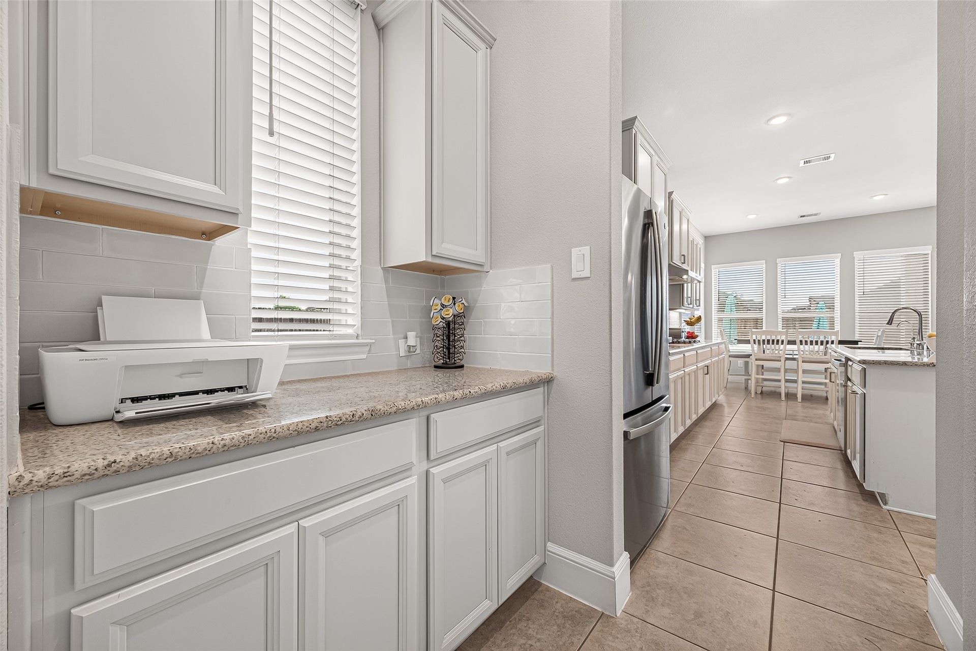 Pass through buffet space makes for a wonderful bonus space.