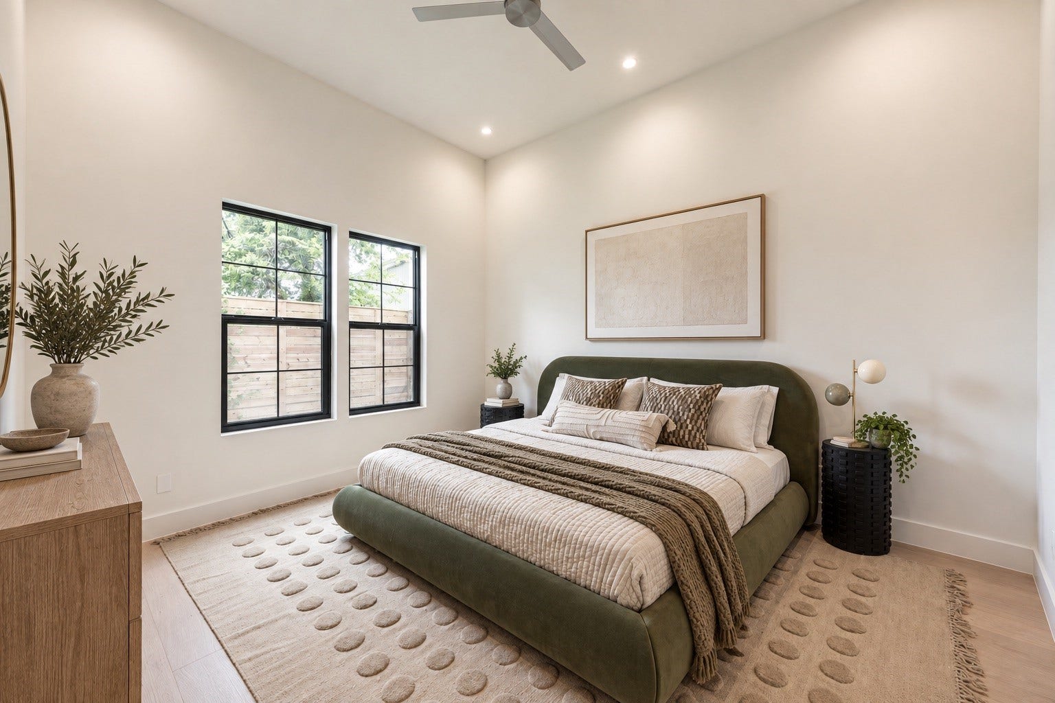 1109 Voight Street, Houston, TX 77009 The first floor mother-in-law suite offers privacy and flexibility, with generous proportions, tall ceilings, a walk in closet and its own full bath, ideal for overnight guests or multigenerational living.